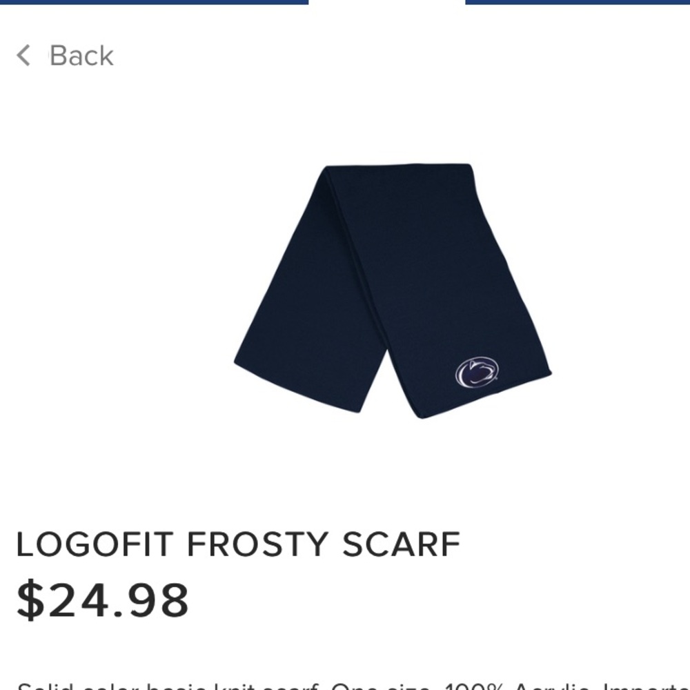 Penn State infinity scarf